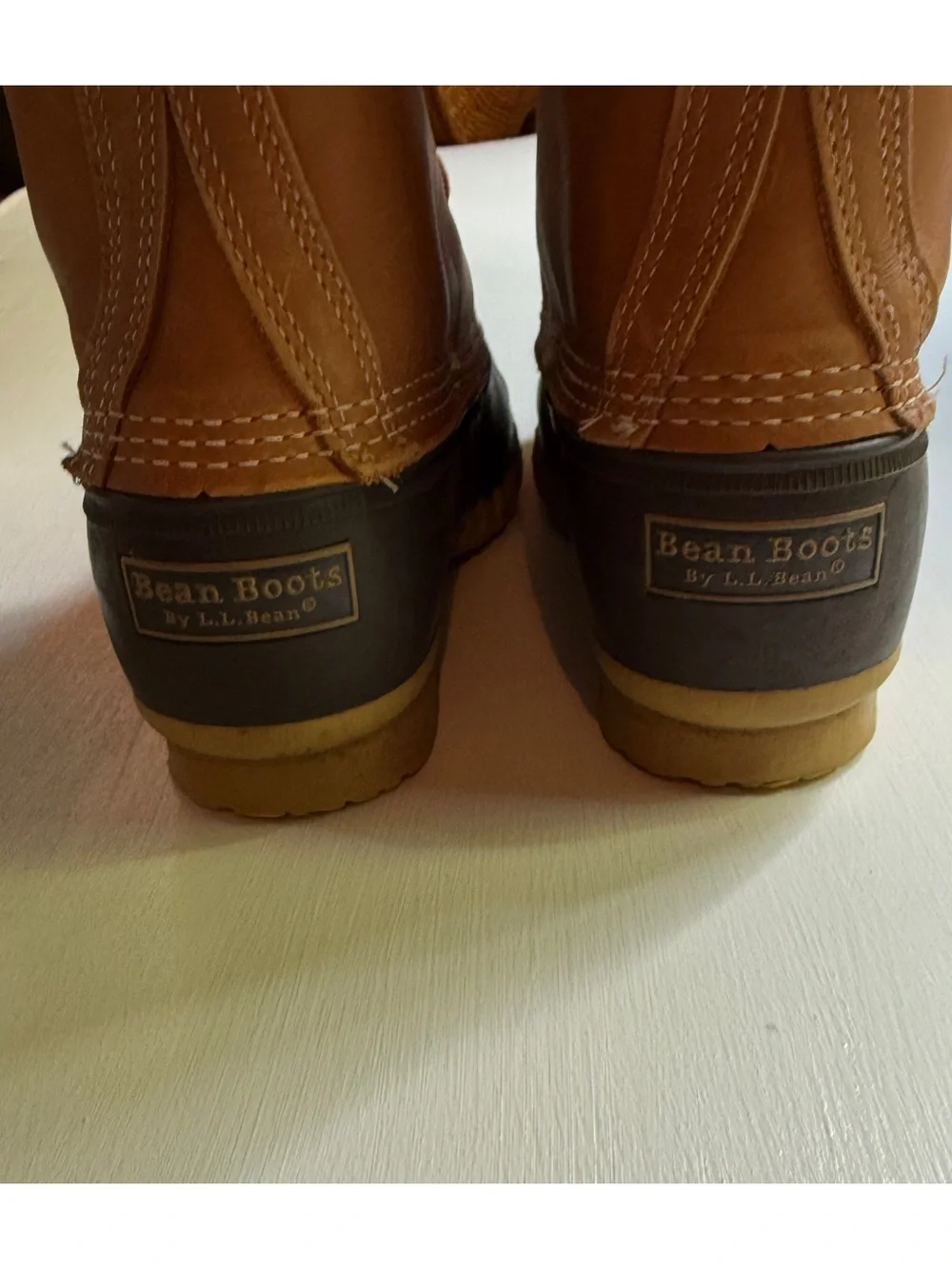 L.L.Bean Men’s Duck Boots US 10M Waterproof Leather/Rubber Brown/Black